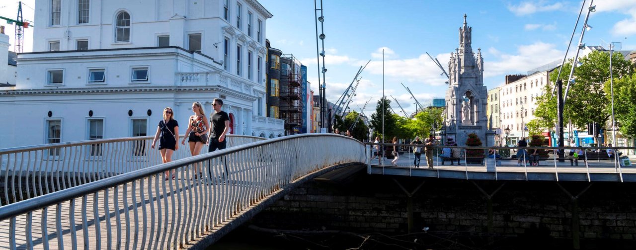 Image of cork city on a sunny day